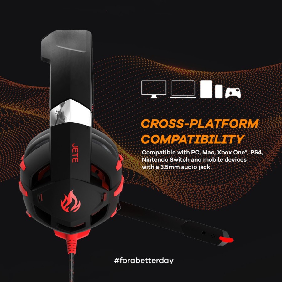 JETE X Gaming Series Headset Gaming | Headphone Gaming  Noise Cancelling JETEX G2 - Garansi 2 Tahun