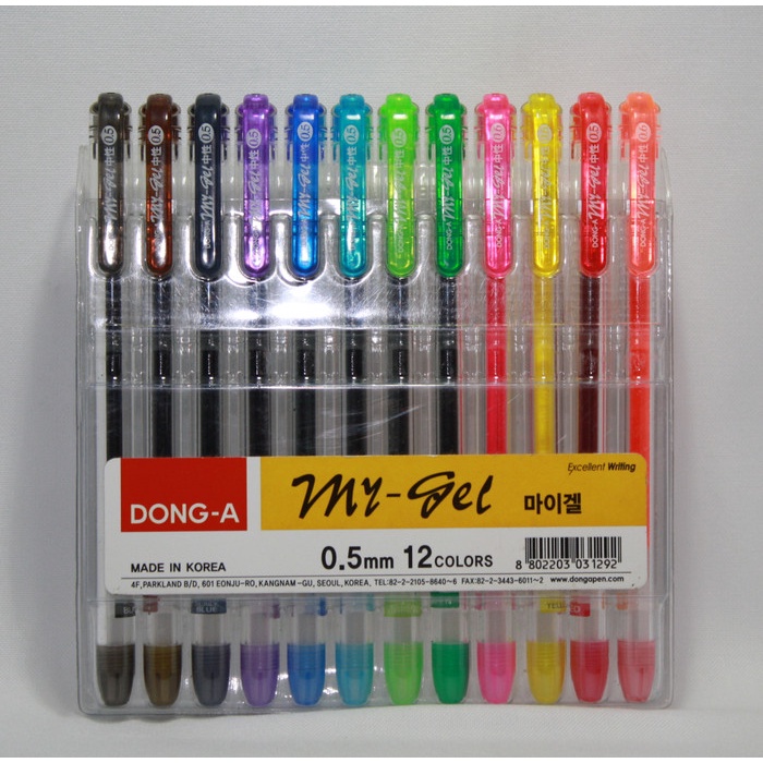 

Menakjubkan Pulpen/Pen/Gel Pen My Gel Set 12 Warna / Korea Murah