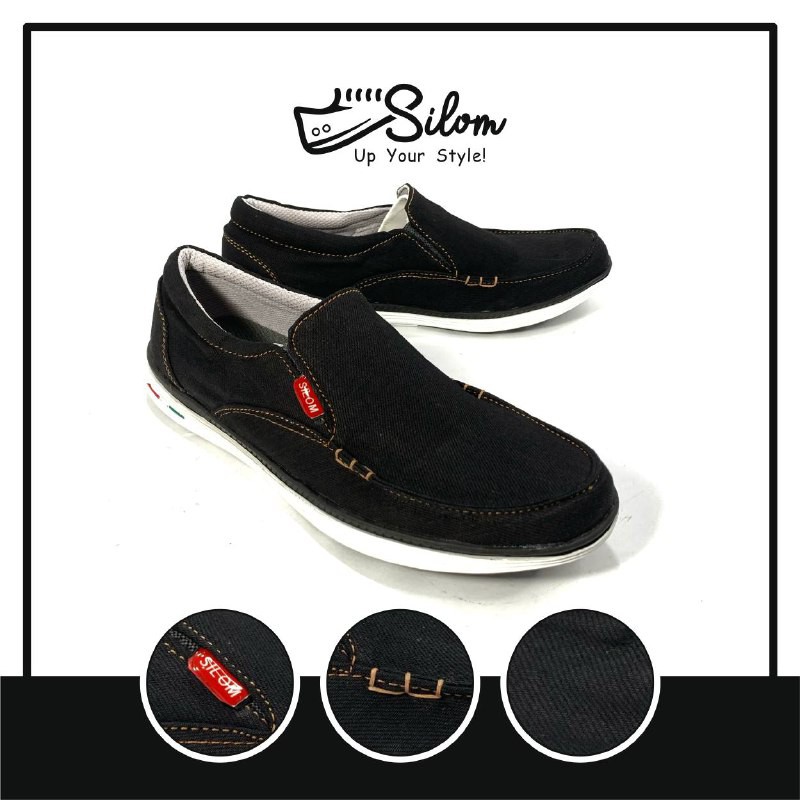 Silom sepatu kasual dengan bahan levis sepatu pria size 38-43!!!