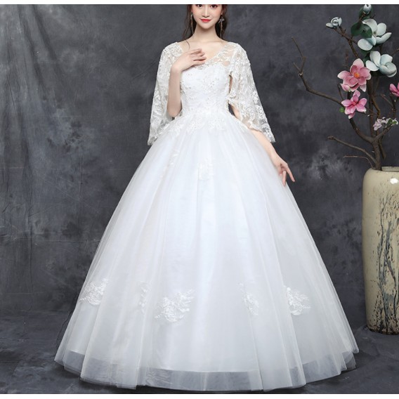 PRINCESS  GAUN PENGANTIN BUAT WANITA GEMUK BONDAGE FAT LADIES WEDDING LESS DRESS PABRIC.