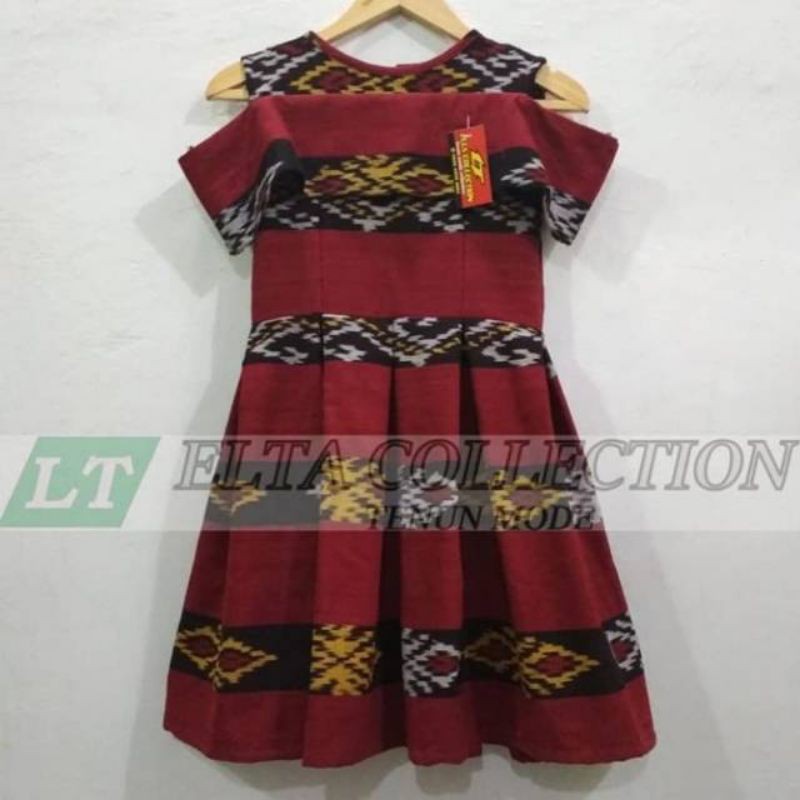 gaun anak tenun | baju anak tenun