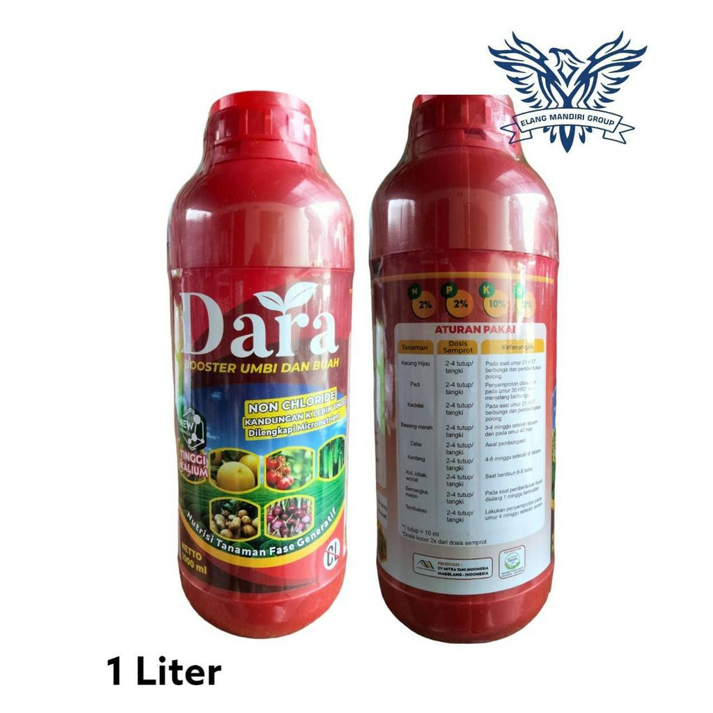 Pupuk Cair DARA 1 liter Booster buah Dan Umbi Pembesar Dan Memperbanyak Buah dan Umbi