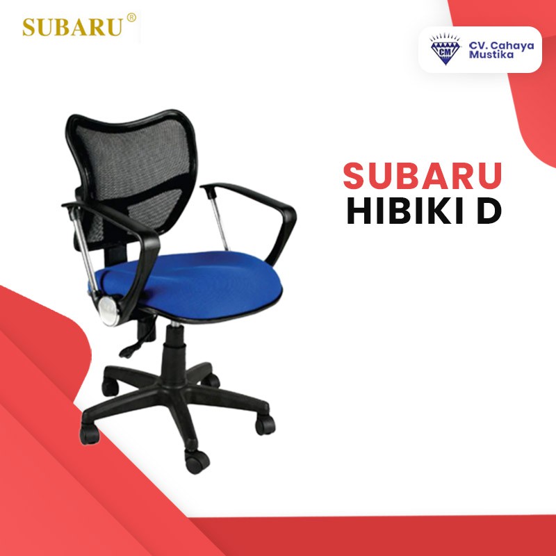 Jual Kursi Kantor Putar/Kursi Karyawan/Kursi Resepsionis/Kursi Kantor Murah Malang Subaru Hibiki D
