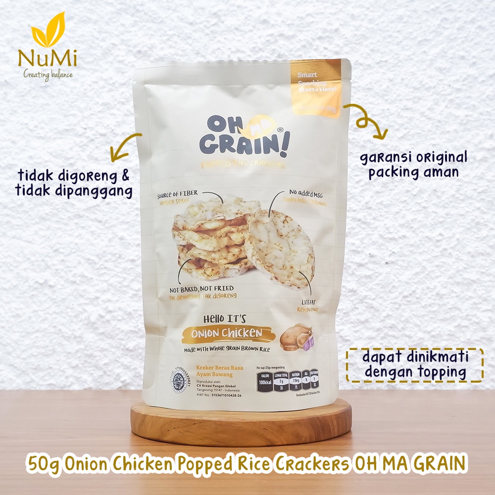 

ONION CHICKEN Rice Crackers Keripik Beras Organik - Oh Ma Grain - KPG