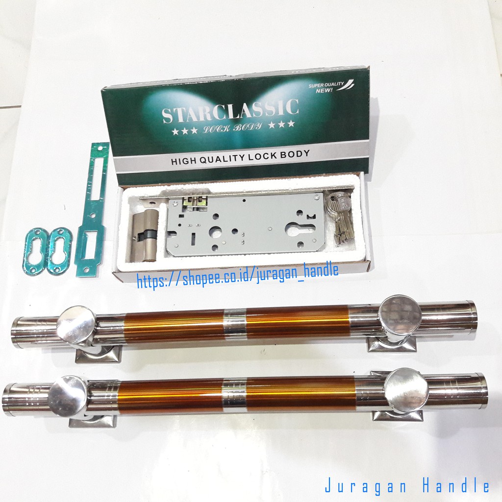 Paket Handle pintu rumah minimalis 45 cm tarikan pintu gagang pintu Stainless model SPB