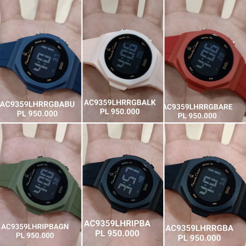 Jam Cewek Ac 9359 LH Digital Original