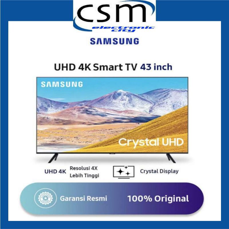 SAMSUNG 43TU8000 Crystal UHD 4K Smart TV 43 Inch UA43TU8000