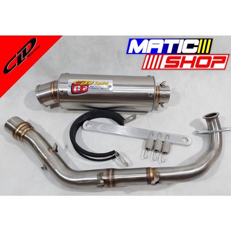 KNALPOT CLD C2 HONDA GENIO BEAT FI NEW DAN SCOOPY FI NEW