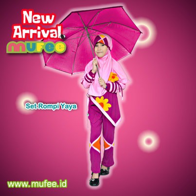 SETELAN BAJU ANAK WANITA KARAKTER YAYA BOBOIBOY UMUR 5 - 6 TAHUN | MUFEE