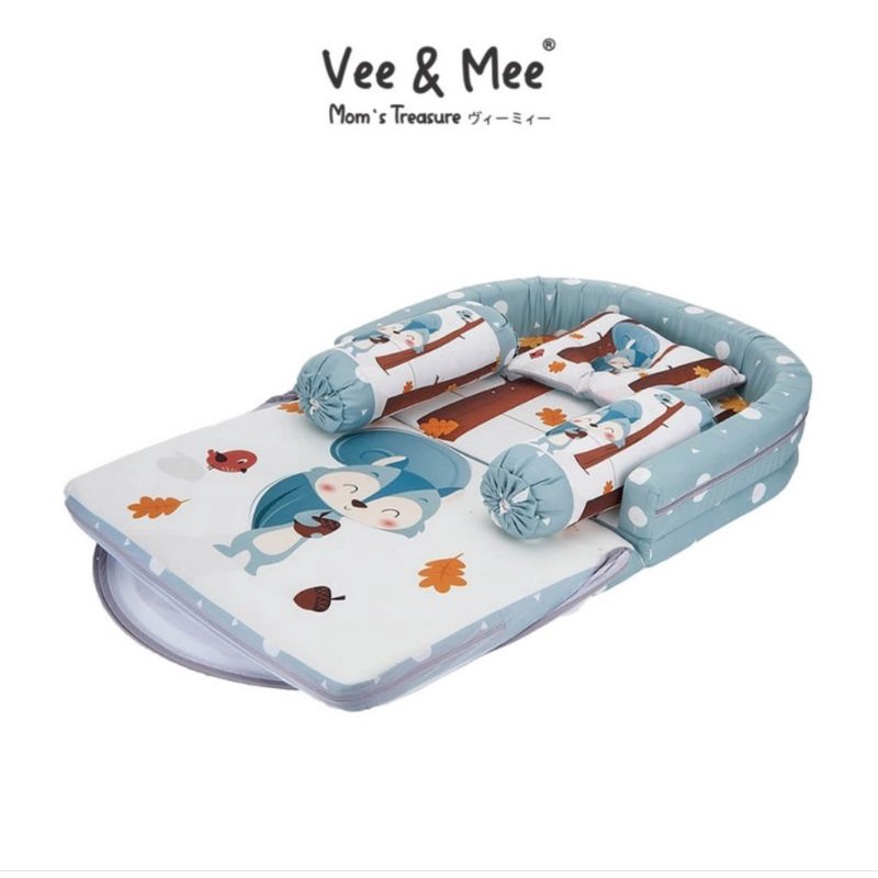 Vee &amp; Mee Kasur Bayi Lipat Oval Squirrel Series VMK1030