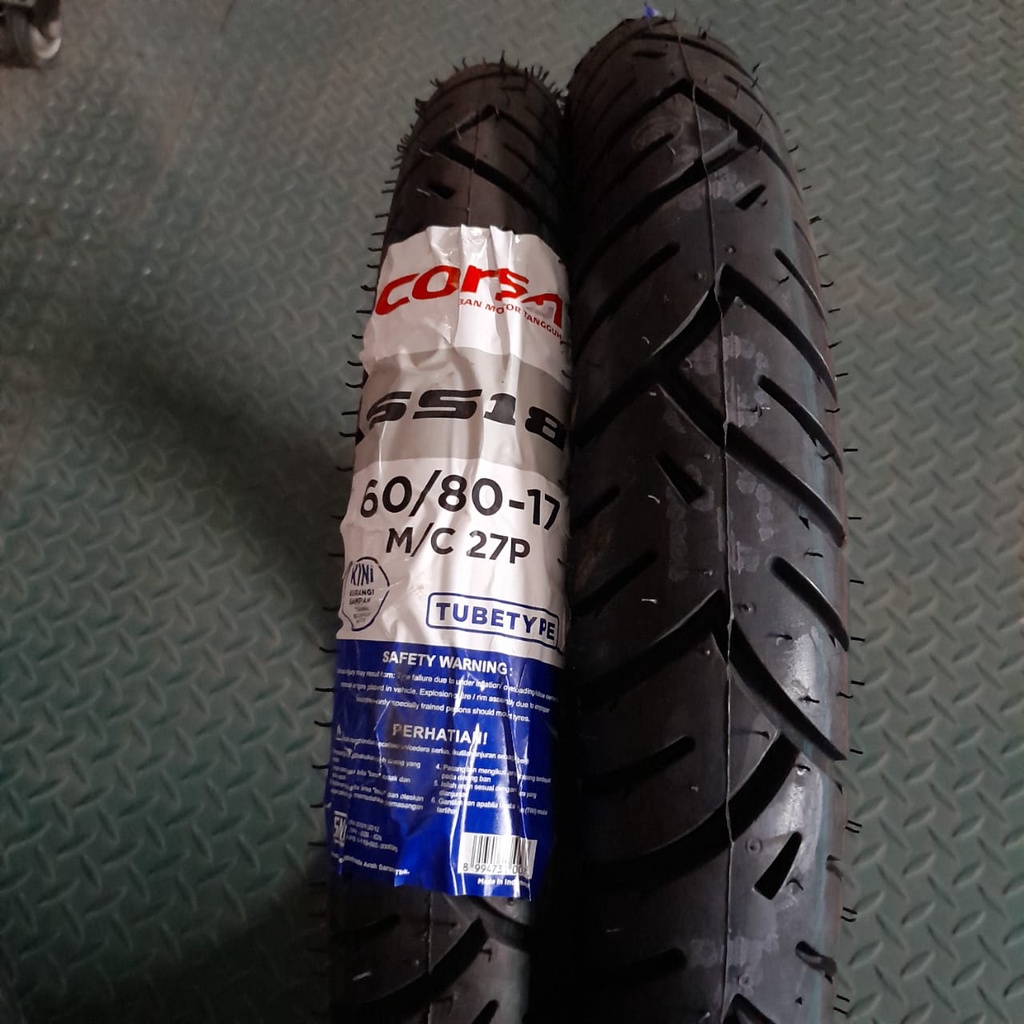 Ban motor bebek Corsa SS18 60 80 17 tubetype bukan tubeless