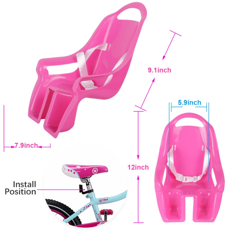 Mary Children for Doll for Seat Bike Post for Seat with Holder Kereta Bayi