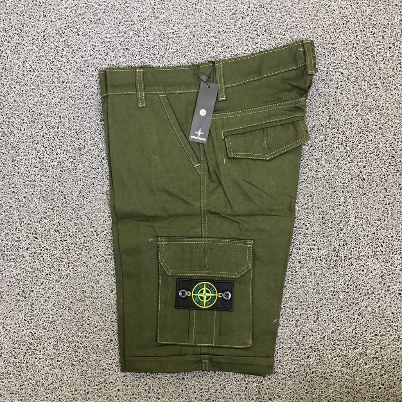 celana cargo pendek pria stone island premium