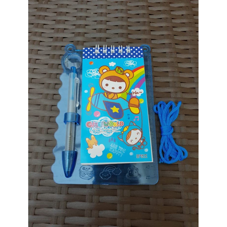 

KEPERLUAN STATIONERY SMALL NOTE BOOK WITH PEN HOLDER SET MEMO SET 2537