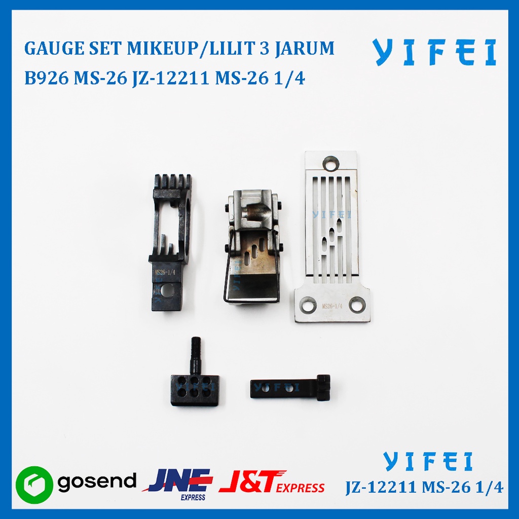 GAUGE SET MIKEUP/LILIT 3 JARUM B926 MS-26 YIFEI-12211 MS-26 1/4