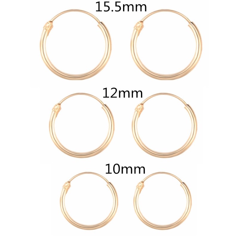 Roselife Unisex 6pcs/Set Anting Hoop Kecil Lingkaran Punk Vintage Untuk Wanita Pria Perhiasan Telinga Fashion