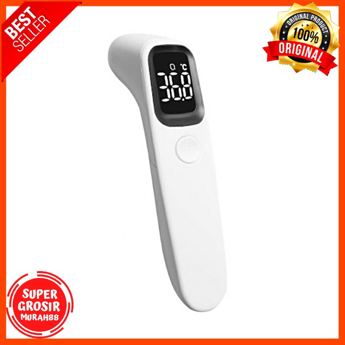 Thermometer Suhu Tubuh Digital Infrared Non Contact LED Pengukur Suhu Tubuh Inframerah - Putih