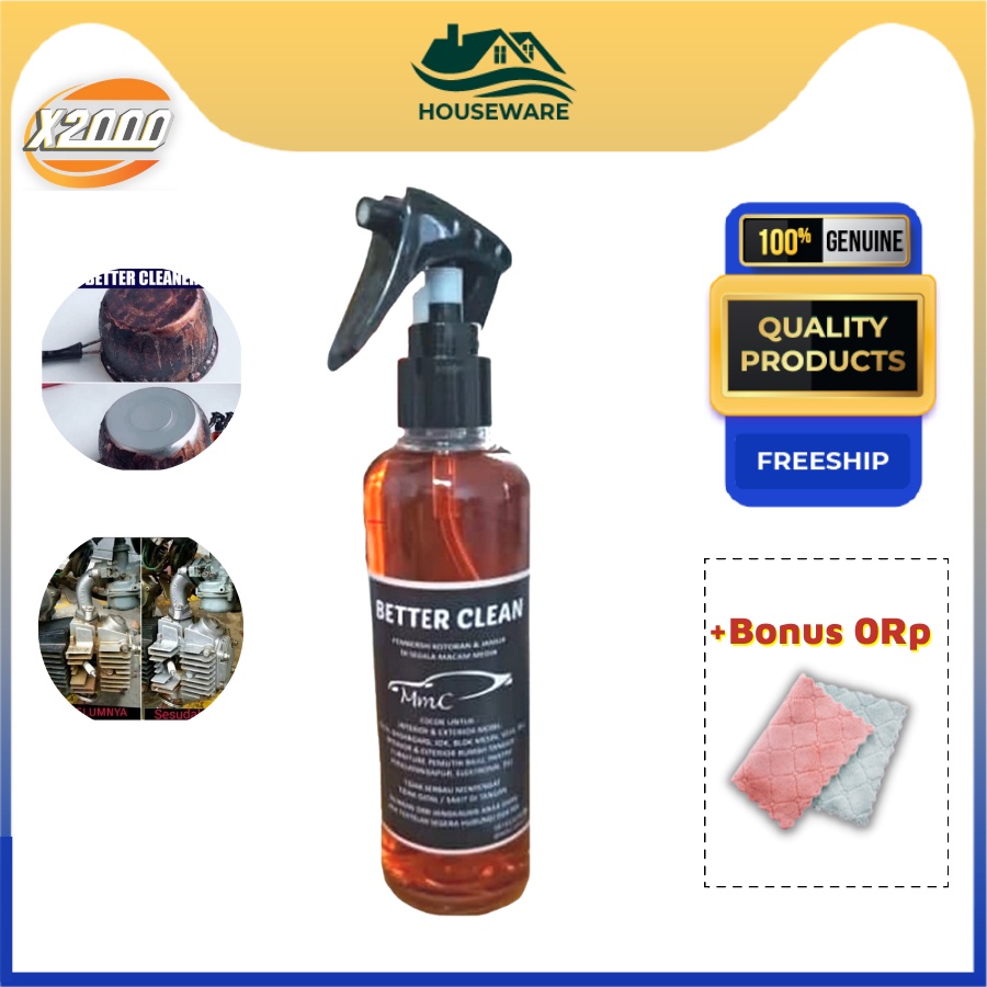 COMBO 2 BETTER CLEANER - Pembersih interior mobil - Semprotan pembersih yang - Pembersih serbaguna u