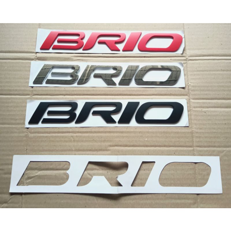 EMBLEM HURUF DI KAP MESIN BRIO