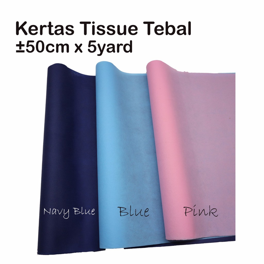 

Kertas Tissue Tebal ±50cm x 5 yard - Paper - Kertas Kado - Bunga