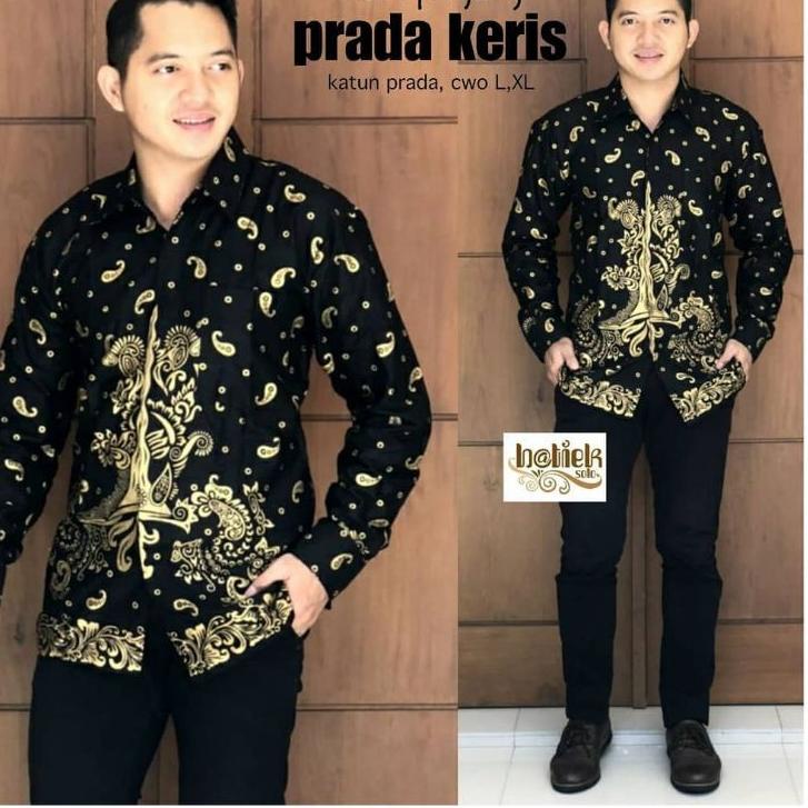 Koleksi Terbaru.. BAJU KEMEJA BATIK KANTOR PRIA LENGAN PANJANG FASHION SOLO BW 246