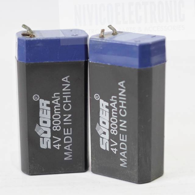 Baterai aki kering 4v 800 mah SUOER