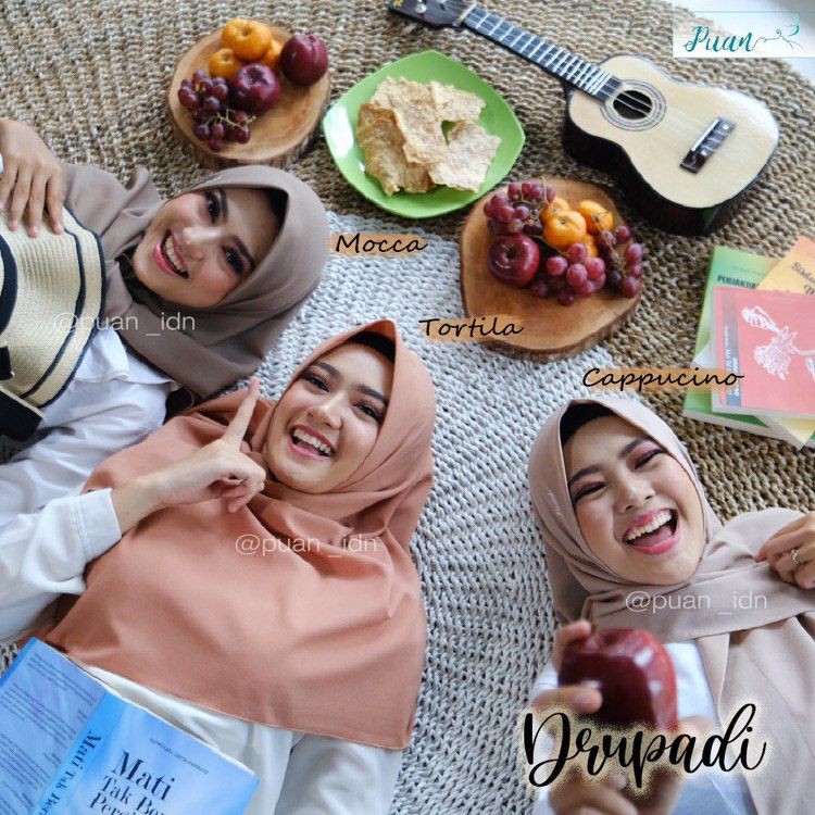 Hijab Instan Segiempat Murah DRUPADI By Puan