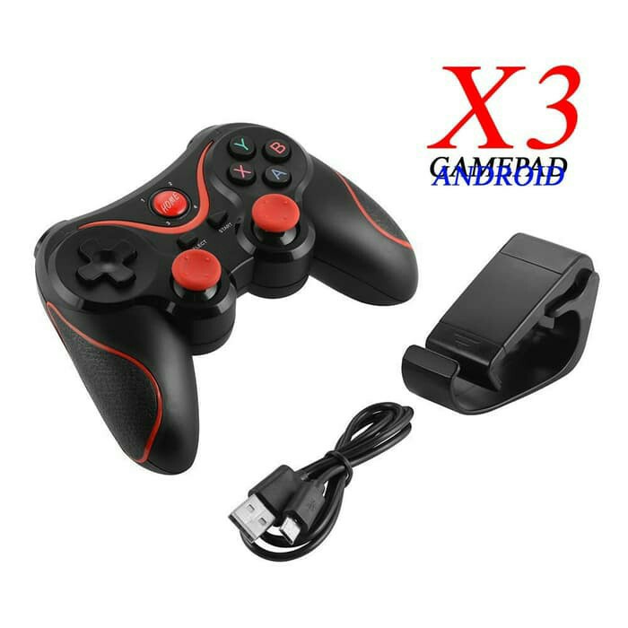 TERBARU.. Portable GAMEPAD Stik Bluetooth X3 Wireless Controller For Handphone // Hp Tablet Laptop Pc Komputer Cpu Android joystik Stick Game Bluetooth X3 Wireless Controller | FMS