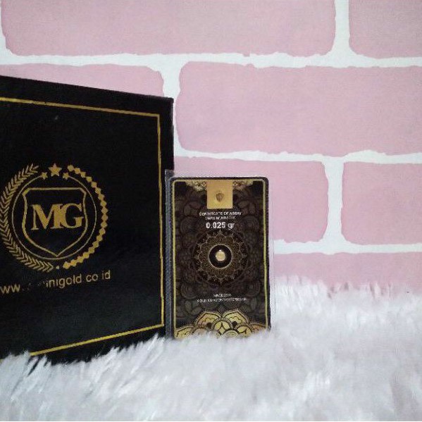 NazhifaSakhy - Minigold 0,025 gram - Mini Gold 0.025 gr - Emas Mini Logam Mulia