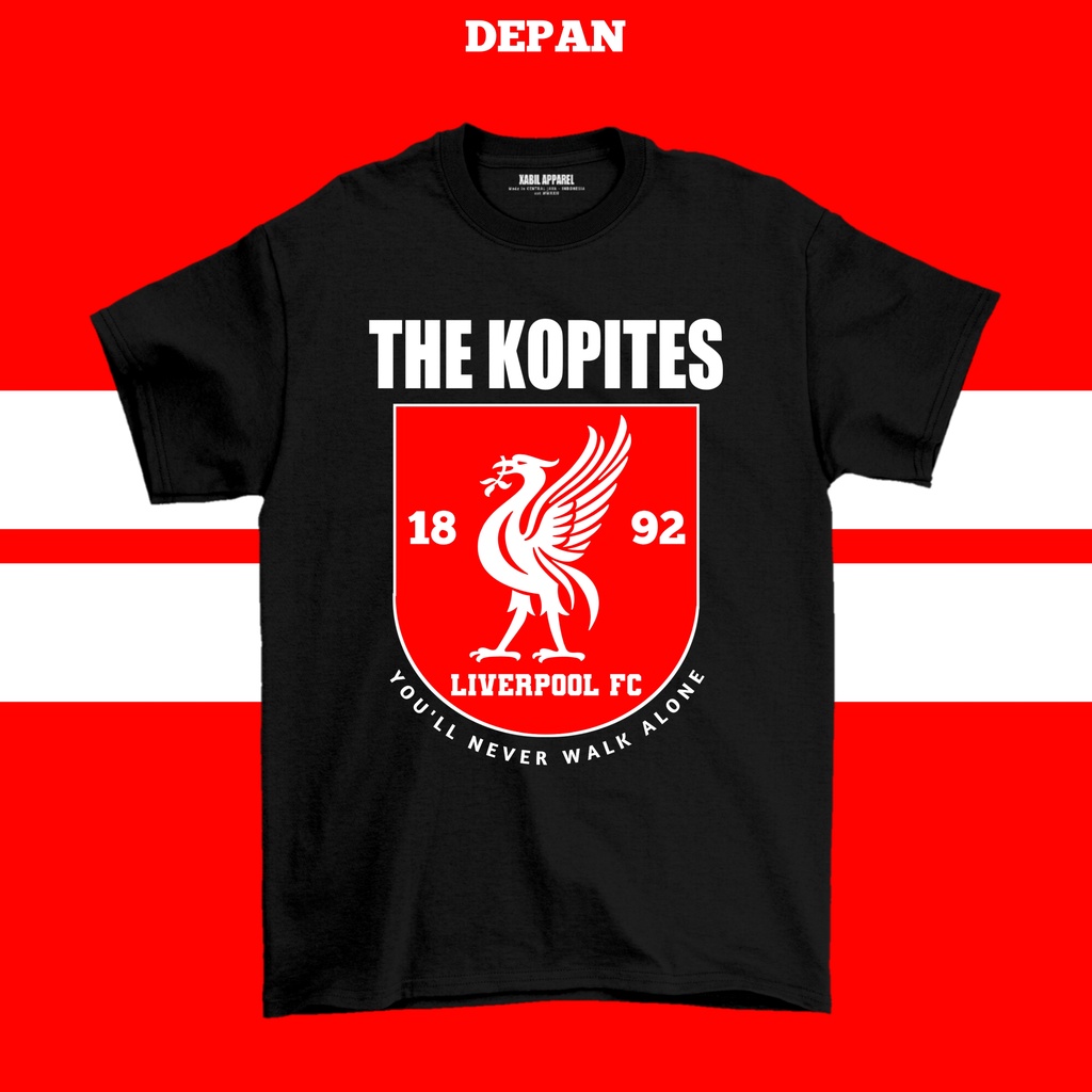 Tshirt kaos liverpool kopites - Hitam