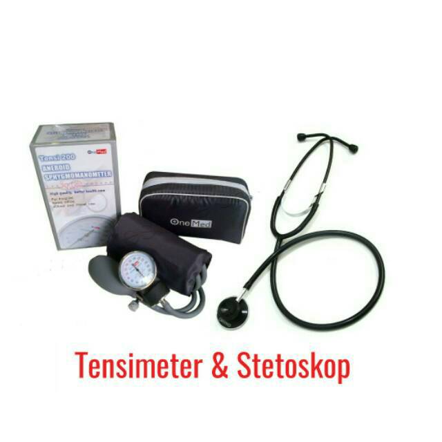 Original SALE Tensimeter + Stetoskop Murah - Tensi 200 Onemed Exp Baru