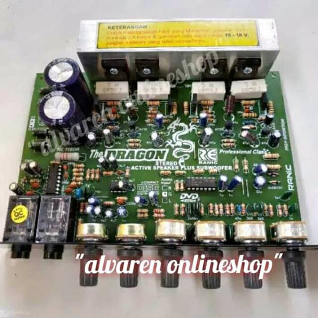 Kit Power Amplifier. Speaker Aktif Stereo Karaoke Plus Echo