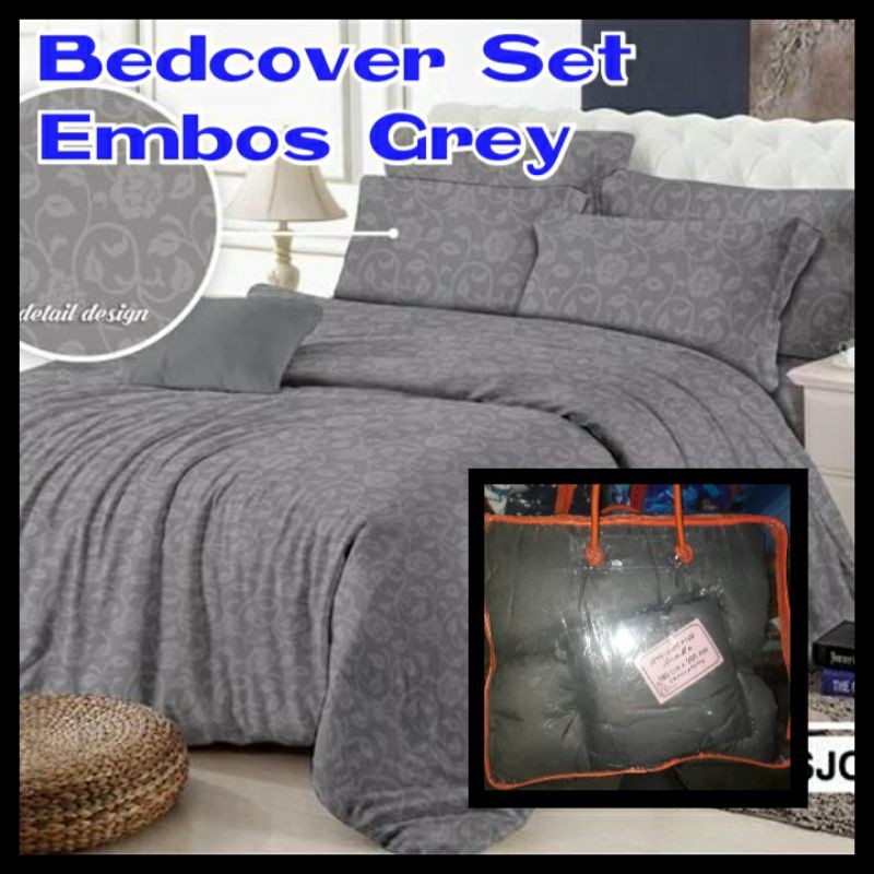sprei Badcover polos satu set Sarban/Sargul dan selimut ukuran 180x200 size king