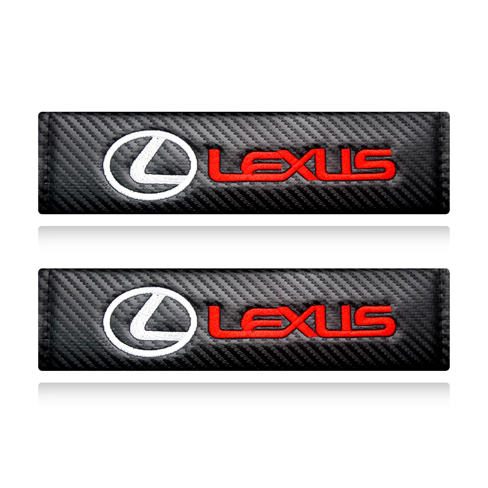 2pcs Cover Sabuk Pengaman Mobil Bahan Carbon Fiber Untuk Lexus Lexus IS250 IS300 RX330 RX350 Ct200h