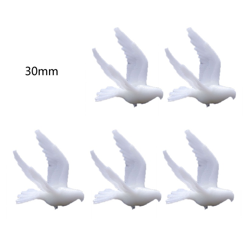 SIY  5Pcs Silicone Dove of Peace Model Resin Mold Landspace Resin Jewelry Fillings