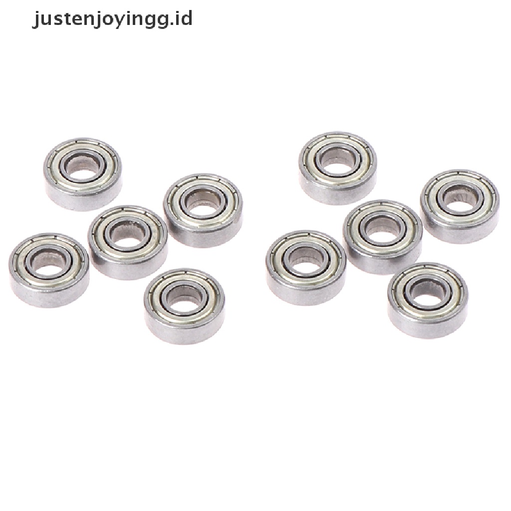 10 Pcs Miniatur Bearing deep groove Bentuk Bulat Bahan carbon steel 696ZZ