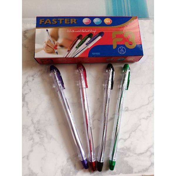 

12 pcs bulpen/pulpen faster perlengkapan kantor dan sekolah (0, 5)