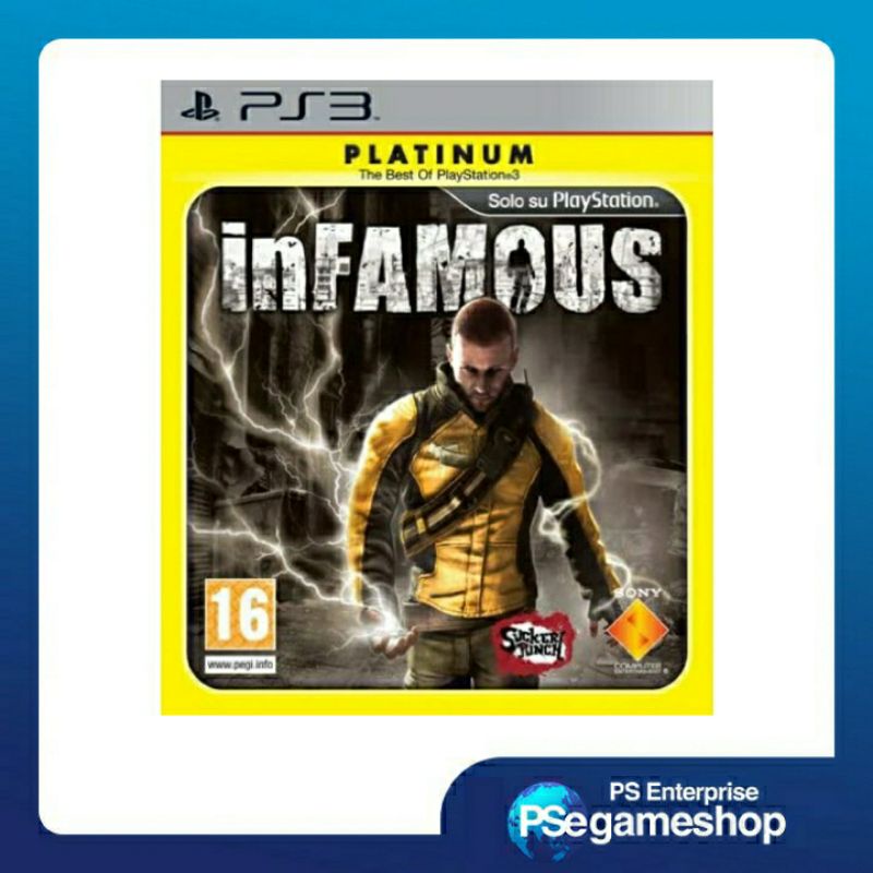 PS3 - Infamous - Platinum ( The best of playstation 2 / noseal ) preloved