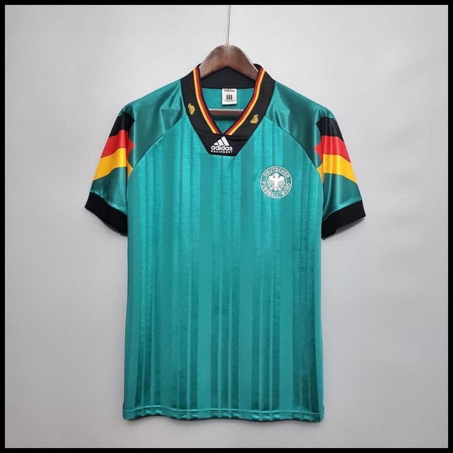 Jersey Bola Retro Klasik Germany Jerman Away 92/93 93/94 1992 1993 1994 Futsal Baju Indonesia Obral