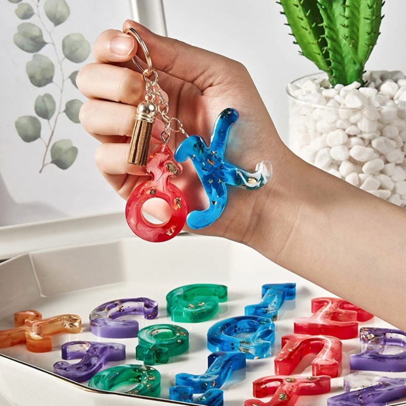 Siy Cetakan Resin Epoksi Handmade DIY Bentuk Huruf 3D Bahan Silikon