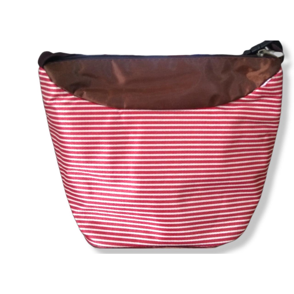 Lunch Bag Cooler Bag Motif Salur / Tas Bekal Makanan / Tas Kotak Makanan MURAH