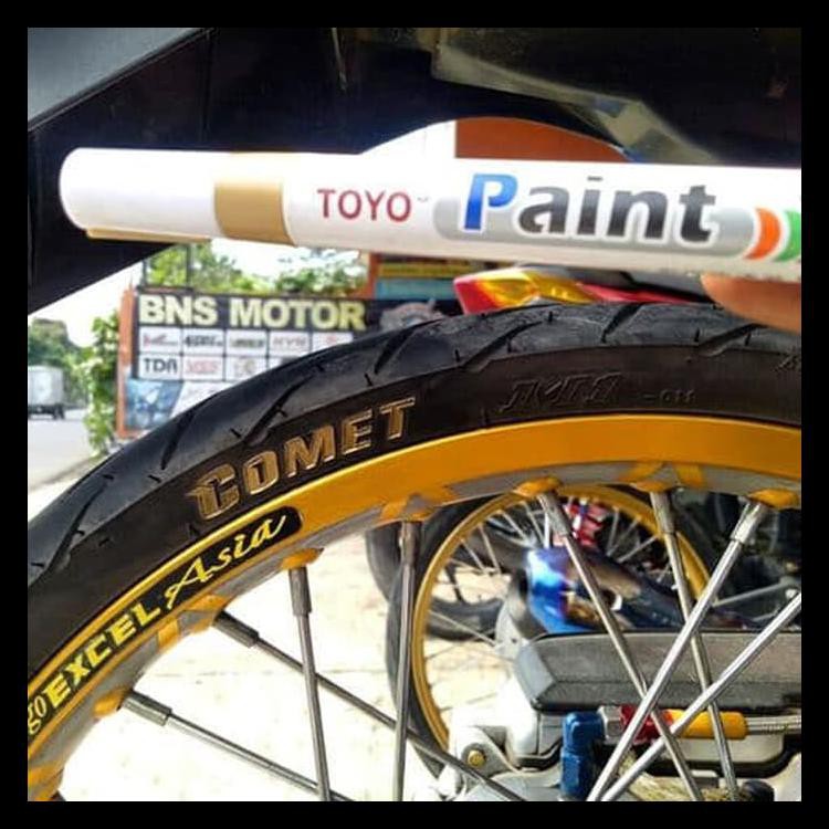 

Spidol Ban Toyo Gold - Paint Marker Toyo Kualitas Terbaik - Warna Emas Kode 903