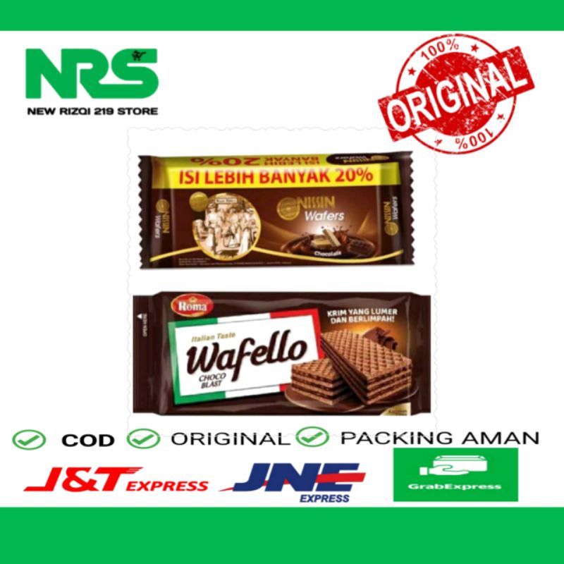 

Nissin Wafer Chocolate 125 gr / Roma Wafer Wafello 135 gr