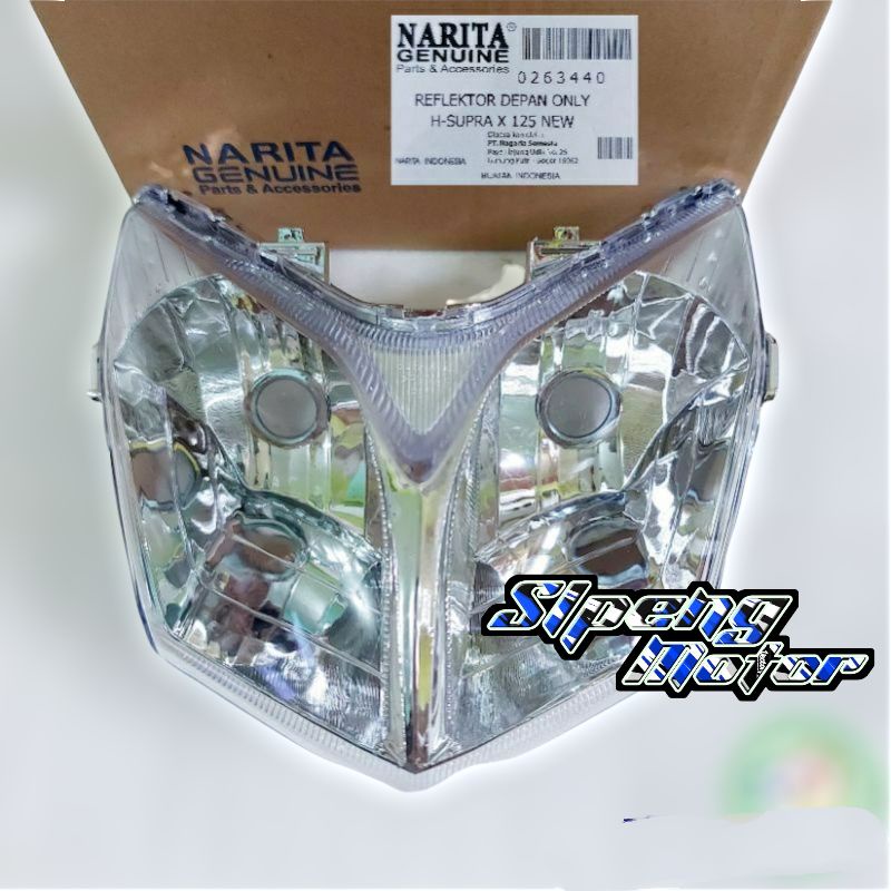 LAMPU DEPAN REFLEKTOR HEADLAMP HONDA SUPRA X 125 FI INJEKSI 2014 2015 2016 2018 2019 2020 2021 2022 