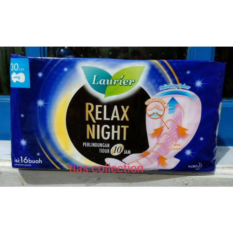 Laurier Relax Night Wing 30cm 16 pads