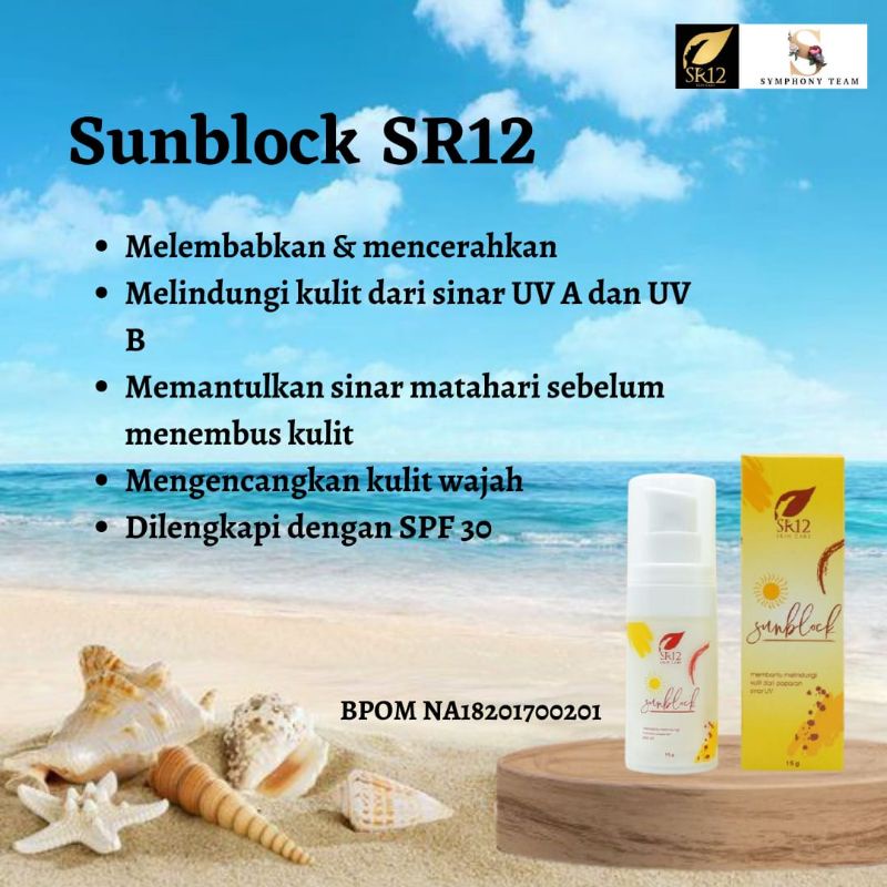 SUNBLOCK SR12 // PELEMBAB MUKA // SUNSCREEN // PELINDUNG UV