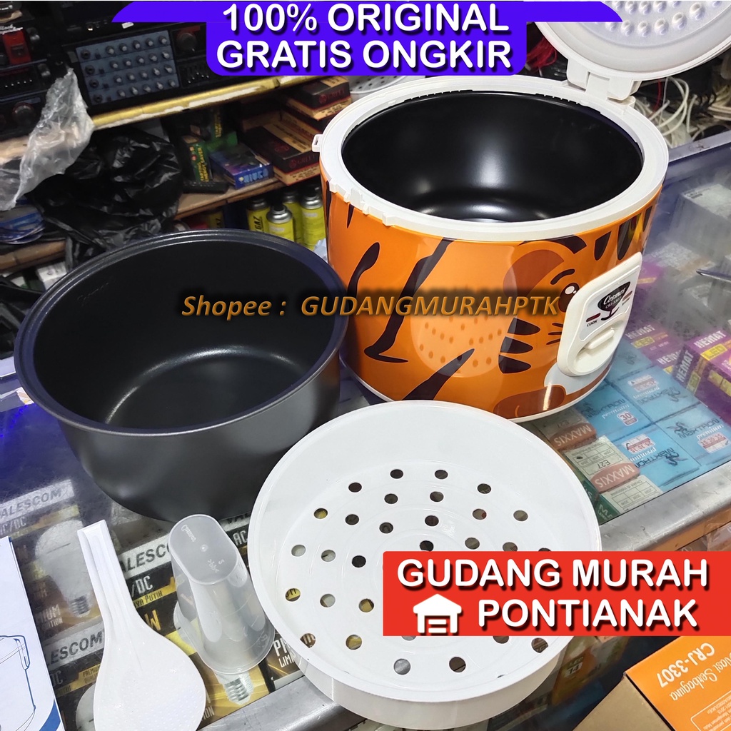 Ricecooker Cosmos CRJ 3307 T Motif Tiara si Harimau FABELIA magicom penanak nasi