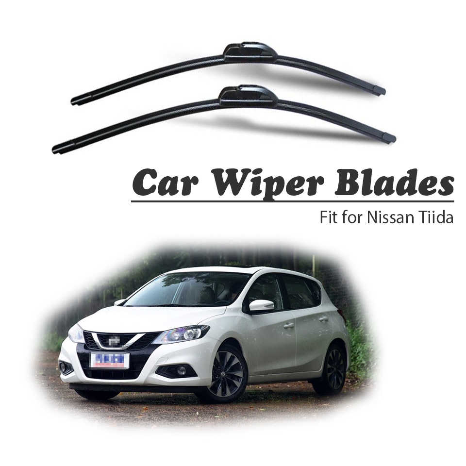 1 Set Karet Wiper Kaca Depan Mobil Untuk Nissan Tiida C11 C13 2018 2017-2004