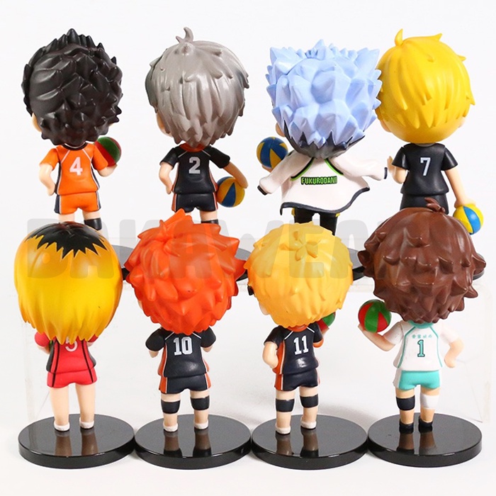 Action Figure Haikyuu!!: Cute Kawaii Version - Bokuto, Hinata, Kenma, Nishinoya, Oikawa, Sugawara, Tsuki, Atsumu