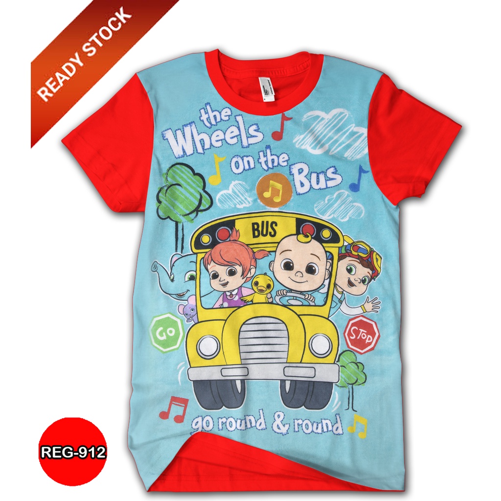 Kaos Cocomelon 3D Baju Anak Cocomelon Kartun TV Animasi Fashion